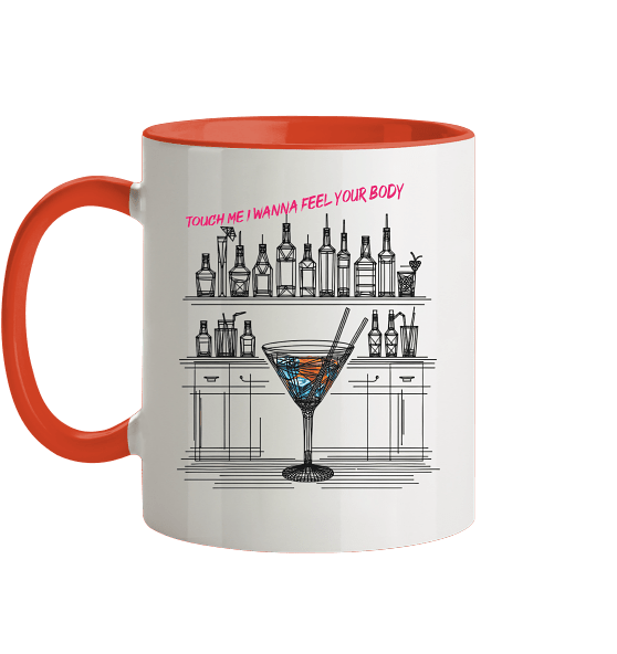 TOUCH ME Tasse zweifarbig
